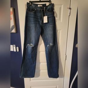 NWT high rise, straight leg jeans
